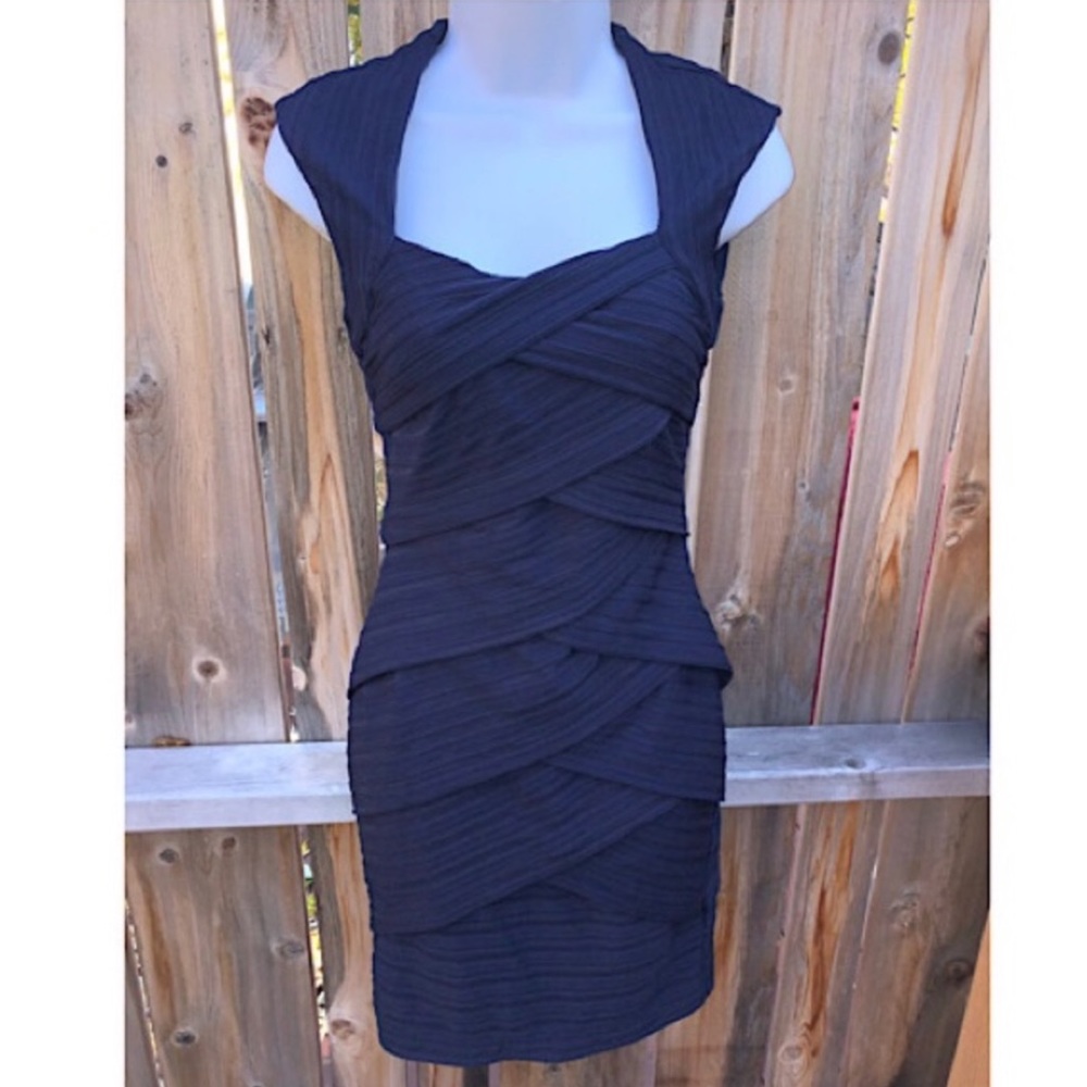 Navy Blue Bandage Mini dress